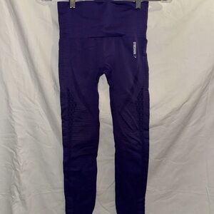 Gymshark energy seamless crop leggings women’s size S purple  Read Description